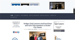 Desktop Screenshot of hodgestriallawyers.com
